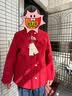 俞兆林中老年女装骐骥红毛呢大衣妈妈装秋冬毛呢外套年人衣服 Y243U2003 实拍图
