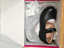 芭比儿童皮鞋单里亮面黑皮鞋女孩乐福鞋女童小皮鞋DA6565 黑色 30码 实拍图