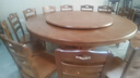 慕凰风语实木餐桌中式大圆桌餐桌家用火锅桌餐桌椅组合酒店饭桌餐厅家具 2米一桌+14椅配转盘 实拍图