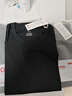 京东京造【已售300w件】短袖t恤男衣服秋季男士打底外穿 黑色 3XL 实拍图