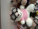 毛衣小熊钥匙扣包挂件创意毛绒玩偶可爱熊熊公仔情侣闺蜜礼物挂饰 咖熊+蓝衣+泳镜 【12厘米左右】送挂链 实拍图