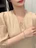 GUSKI珠宝品牌皇家蓝项链女天然宝石永恒之心新款七夕情人节礼物送女友 皇家蓝海洋之心项链【当/次日达】 实拍图