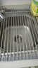 拜杰厨房水槽沥水架水池碗筷控水置物架硅胶可折叠收纳卷帘 18管 实拍图