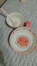 釉下彩可爱卡通碗碟套装家用高颜值陶瓷碗筷盘餐具 碗可爱猪猪3件套 实拍图