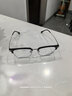 CAPONI纯钛近视眼镜理工男超轻半框变色防蓝光平光镜女斯文眉形可配度数 实拍图