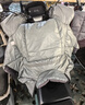 鲸清电动车挡风被秋冬季加厚防寒电瓶车摩托车防风保暖防雨防水防风罩 灰色护膝盖腿+防风围脖+侧翼加宽 实拍图