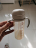 贝亲（Pigeon）自然成长翻盖直饮吸管 大童奶瓶330ml 经典款 18月+  AA278 实拍图