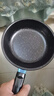 【亏本清仓】韩式麦饭石色不粘锅平底锅铁锅电磁炉不带盖 黑色小煎锅 16cm 实拍图
