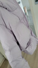 UR冬季新款女装休闲双拉链连帽宽松羽绒服UYY150058 粉紫 M 实拍图