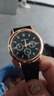 正品男士手表高档休闲石英表简约气质男表皮带高颜值罗马时尚腕表 黑色运动款 实拍图