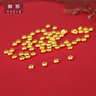 御邪足金999光面算盘珠隔断珠黄金垫片DIY手串手链金配饰 算盘珠:约0.03g（预售） 实拍图