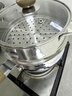 三四钢雪平锅内层316L不锈钢奶锅小汤锅食品级加厚多功能煮面辅食牛奶锅 新国标内层316L钢 带蒸笼 20cm 实拍图
