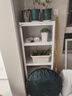 唐辑书架书柜家用落地置物货架学生钢制收纳储物架子 白五层50*30*138 实拍图