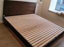 源氏木语实木双人床北美黑胡桃木美式简约木蜡油卧室家具低铺大板床1.5米 实拍图