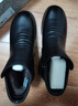 红蜻蜓秋冬老人棉鞋厚绒保暖皮鞋短靴中老年防滑女靴WTC43709黑色40 实拍图