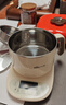 小熊（Bear）不锈钢电煮锅 电蒸锅  宿舍多功能锅小电锅 0涂层蒸煮一体可预约 小型1-2人用分体式 C12N7 配蒸笼 实拍图
