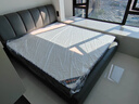 巴邦克床皮艺轻奢双人床1.8米2米现代简约婚床软包1.5米奶油风主卧大床 【浅灰色皮床】+20CM席梦思床垫 1800mm*2000mm 实拍图