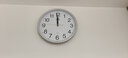 POWER霸王挂钟客厅简约时钟创意家用挂墙免打孔石英钟30cm银色不挑电池 实拍图