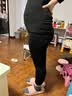 好橙孕妇棉裤加绒加厚冬季打底裤秋冬款外穿瑜伽裤冬天东北孕妇鲨鱼裤 黑色 羊羔绒750gsm 有调节带【建议：-25°到0°】 XL【适合140-170斤】 实拍图