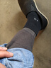 恒源祥加长含羊毛护膝保暖裤男加绒加厚男士德绒打底毛线裤单件冬季保暖 【护膝款】黑灰   4XL /190 实拍图