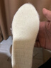 纯羊毛保暖鞋垫男加绒加厚乳胶皮毛一体羊毛100%棉鞋垫女冬季防寒 1双装-米色【100%纯羊毛】 3738码 实拍图