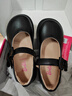 芭比儿童皮鞋单里亮面黑皮鞋女孩乐福鞋女童小皮鞋DA6565 黑色 29码 实拍图