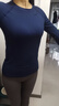 雪茜曼瑜伽服上衣女秋冬款无缝高弹显瘦运动长袖跑步速干训练普拉提T恤 实拍图