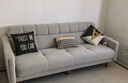 全友家居 现代北欧简约布艺沙发客厅三人位小户型可折叠沙发床 实拍图