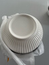 肃匠餐具家用套装碗盘简约米饭碗盘套装纯白釉下彩陶瓷碗微波炉用 8英寸碗(山田) 2头 实拍图