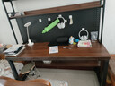 宏诚兴居洞洞板台式电脑桌家用书桌书架一体组合小户型学生学习桌子写字桌 【加厚5cm实木】黑架+深胡桃2层 160*60cm【洞洞板+桌下置物】 实拍图