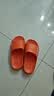 回力厚底防滑男女士凉拖室内外穿软底洗澡浴室拖鞋HL0212橙色40-41 实拍图