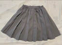 罗蒙女童裙子儿童百褶裙半身裙校园服大童小学生学院风短裙 黑色120 实拍图