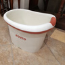 日康（rikang）泡澡桶 婴儿洗澡盆 儿童洗澡桶 浴缸浴桶赠浴凳 米色 X1001-3 实拍图