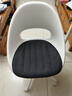 宜家（IKEA）LOBERGET洛贝里特马尔夏转椅家用靠背椅办公椅书桌椅 白色转椅+深灰椅垫 实拍图