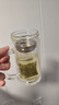 富光双层玻璃杯商务泡茶杯子 大容量男女耐热办公水杯带把黑色320ml 实拍图