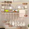 美厨（MAXCOOK）厨房置物架吸盘架免打孔挂架排钩架抹布架保鲜膜架锅盖架MCZW3754 实拍图
