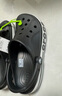 卡骆驰（CROCS）洞洞鞋贝雅卡骆班轻便耐磨一脚蹬休闲鞋|205089 黑色/白色-066 44 (280mm) 实拍图