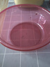 【京东物流】洗脸盆加大加厚家用大号洗菜盆洗衣盆内裤收纳盆子 紫红 中号26*10cm-加厚不怕摔 实拍图
