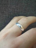 BJYLS999足银戒指女男素圈食指环小众开口纯银尾戒饰品生日礼物送女友 【999足银】极简素圈戒指-女款 实拍图