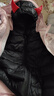 嘟嘟家宝宝羽绒服新年轻薄儿童白鸭绒保暖男童连帽外套过年衣服 黑色110 实拍图