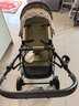 TianRui婴儿推车高景观可坐可躺双向轻便折叠避震新生儿宝宝推车婴儿车 二代旗舰版-摩卡绿  皮质顶棚 实拍图