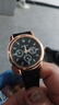正品男士手表高档休闲石英表简约气质男表皮带高颜值罗马时尚腕表 黑色运动款 实拍图