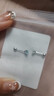 Lnieer999足银耳钉女养耳洞螺丝拧扣耳骨钉睡觉免摘小耳环2025爆款耳饰 4mm超闪银耳钉【999足银】 实拍图