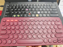 罗技（Logitech）时尚系列 K380 无线键盘 蓝牙办公键盘 女友 便携超薄键盘 笔记本键盘 红色 实拍图