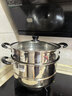 苏泊尔SUPOR好帮手304不锈钢双层复底28cm蒸锅燃气电磁炉通用蒸笼SZ28B5 实拍图