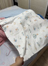 嫚熙（EMXEE）婴童纱布浴巾超柔棉春夏洗澡儿童专用 70*70cm 4层 实拍图