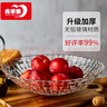 青苹果新年礼物水晶玻璃洛思系列玻璃加厚果盘 大号 32cm 12.5英寸 实拍图