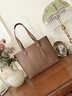viney牛皮包包女包大容量托特包单肩包手提包生日元旦礼物送女生女友 实拍图