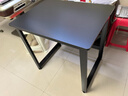 馨美凯电脑桌台式家用简易书桌办公桌简约现代工作台租房卧室学习写字桌 【单桌1.6cm厚桌面】黑架+碳纤色 长80cm*宽60cm*高74cm 实拍图
