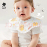 babycare婴儿口水巾纯棉纱布三角巾围嘴围兜一次性柔软防水便携-西高地 实拍图